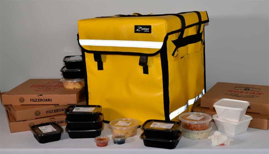 Mochila para reparto de comida y alimentos termica