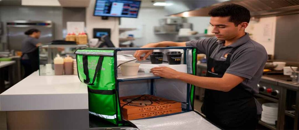 Mochila térmica repartidor y restaurantes para comida