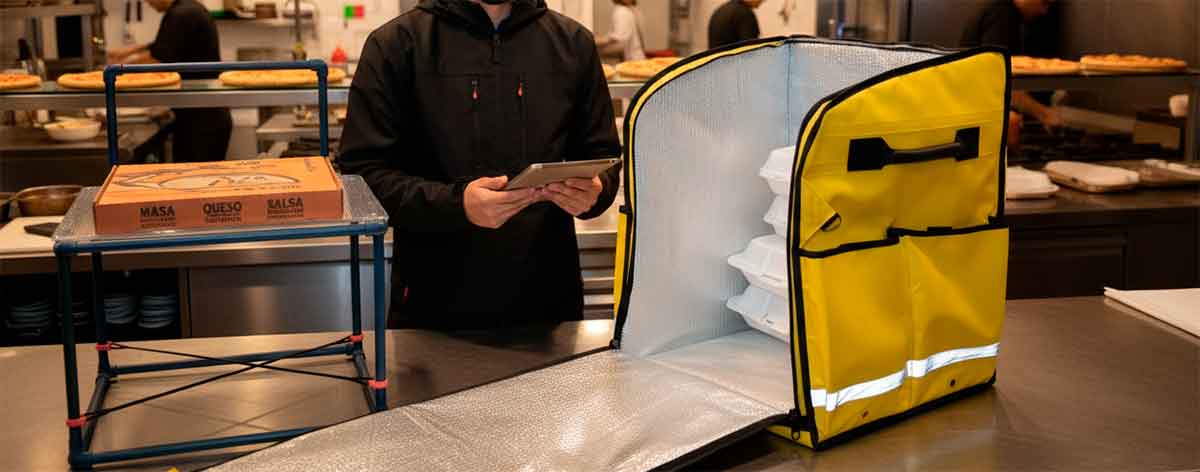 Mochila Térmica Repartidores para Pizza Alimentos Zetter