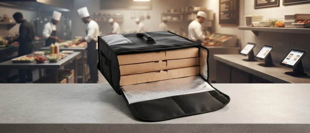 Bolsa para cajas de pizza para motocicleta