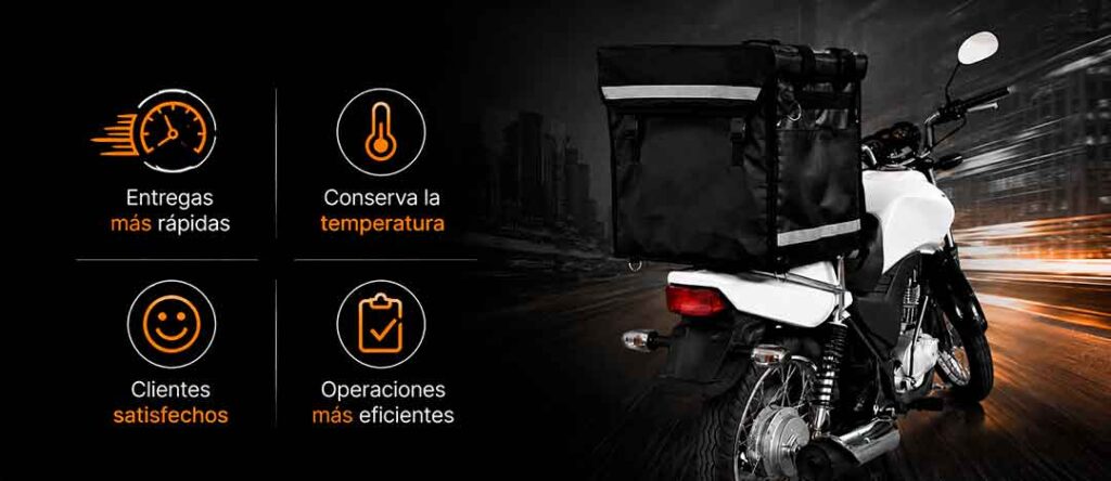 Mochila F75 para reparto de comida